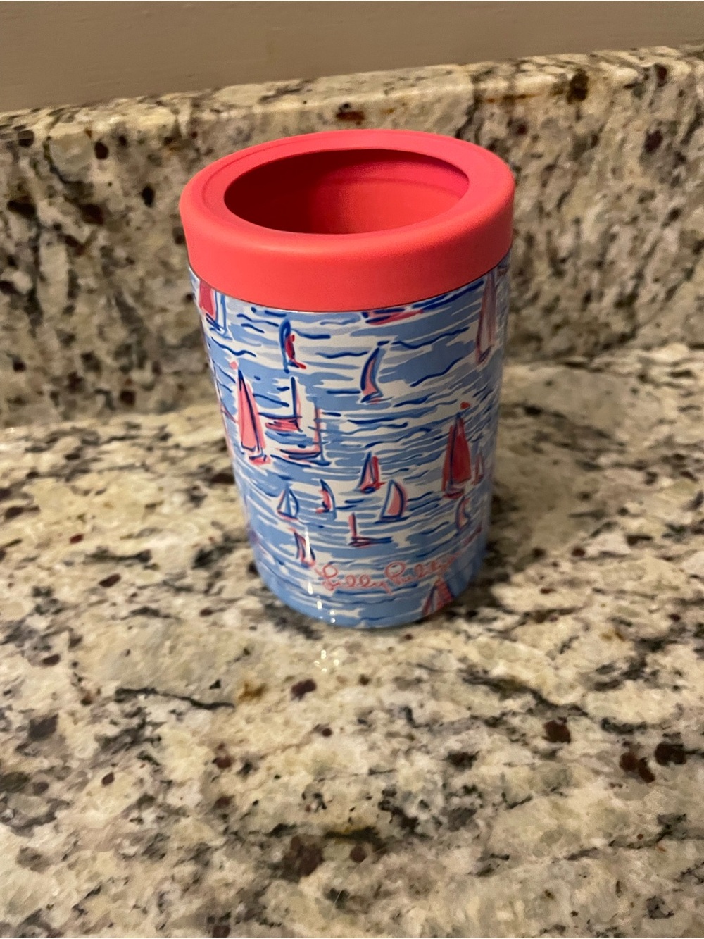 Lilly Pulitzer Insulated Can Cooler Tumbler Boatylicious